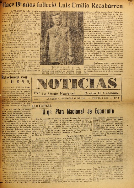 Noticias (La Serena, Chile : 1943) Noticias (La Serena, Chile : 1943)