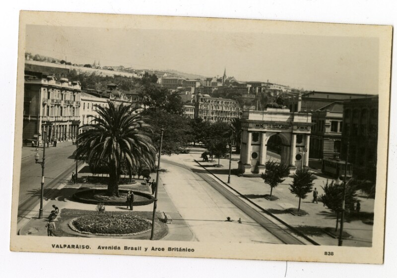 Chile Valparaiso Av Brasil Arco Británico Vintage RPPC 09.57  Latin &  South America - South America - Chile, Postcard / HipPostcard