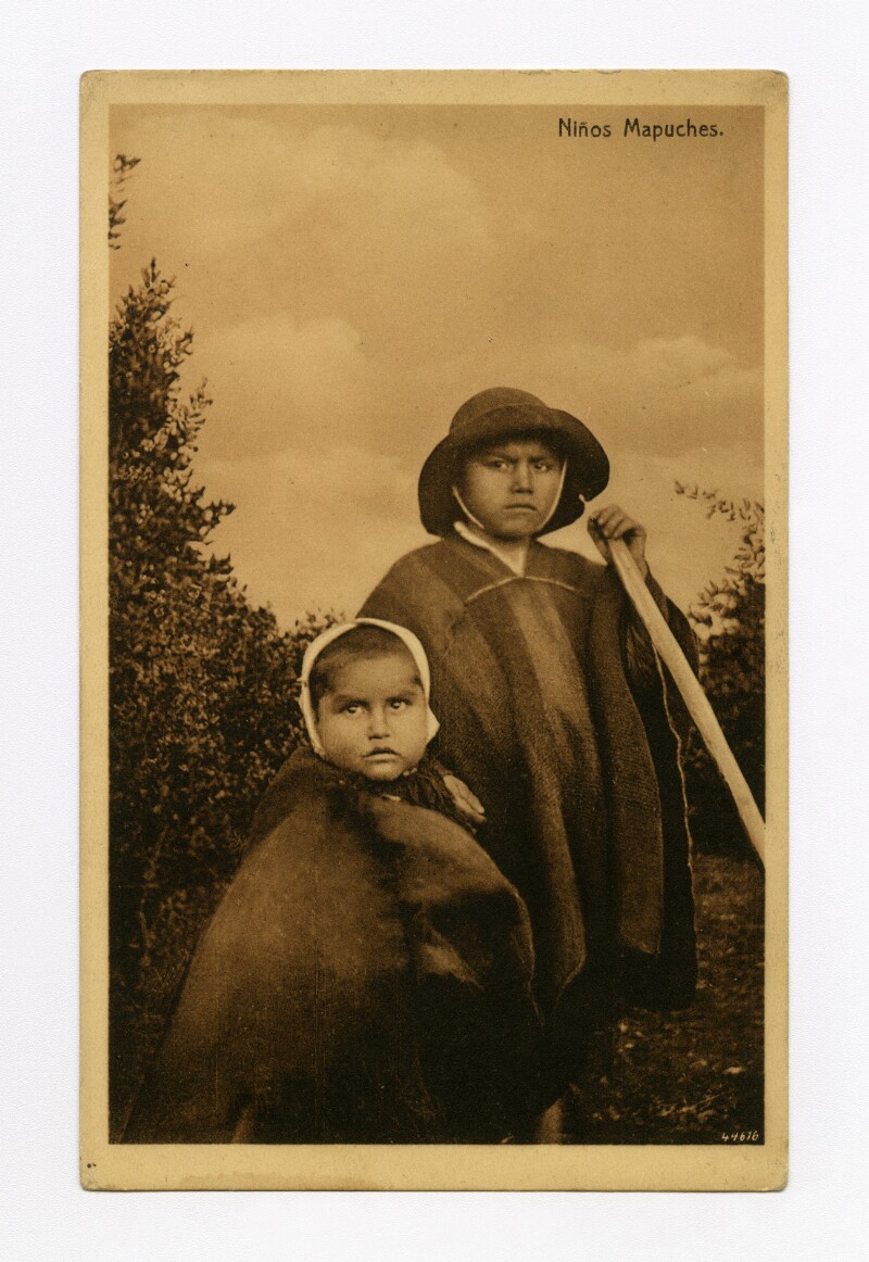 65f1 Antigua Foto Postal Mapuches 1945 