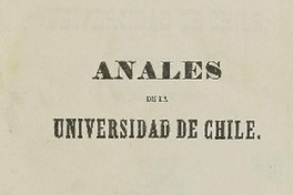 Anales de la Universidad de Chile.