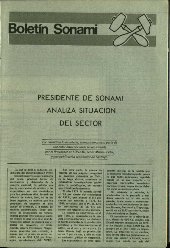 Boletín SONAMI.