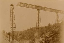 Construcción del viaducto de Malleco.