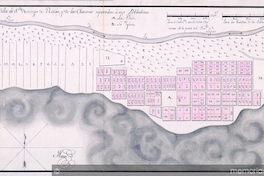 Plano de la villa Santo Domingo de Rozas y de las chacaras repartidas a sus pobladores.