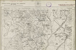 Casas de Chacabuco Departamento de Santiago [material cartográfico] : Estado Mayor Jeneral del Ejército de Chile. Departamento de Levantamiento.