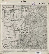 El Carmen Departamento de Rancagua [material cartográfico] : Ejército de Chile. Instituto Geográfico Militar.