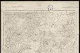 Itahue Departamentos de Talca i Lontué [material cartográfico] : Estado Mayor Jeneral del Ejército de Chile. Departamento de Levantamiento.