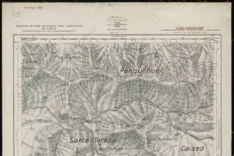 Las Chilcas Departamentos de Quillota i Los Andes [material cartográfico] : Estado Mayor Jeneral del Ejército de Chile. Departamento de Levantamiento.