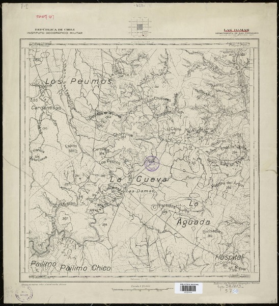 Las Damas  [material cartográfico] República de Chile. Instituto Geográfico Militar.