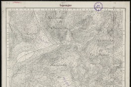 Lipangue  [material cartográfico] Estado Mayor General del Ejército de Chile. Instituto Geográfico Militar ; levantado por Tent. Gómez i Top. Arredondo i Arce.