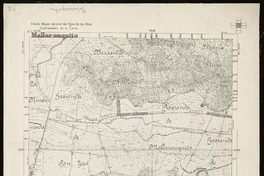 Mallarauquito  [material cartográfico] Estado Mayor Jeneral del Ejército de Chile. Departamento de la Carta ; levantada por el teniente G. Andrade.