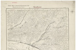 Miraflores  [material cartográfico] Estado Mayor Jeneral del Ejército de Chile. Departamento de la Carta ; levantada por: Teniente Bernardo Gómez.