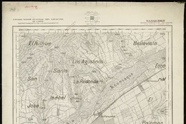 Panquehue Departamento de Los Andes [material cartográfico] : Estado Mayor Jeneral del Ejército de Chile. Departamento de Levantamiento.