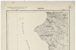 Quintai  [material cartográfico] Estado Mayor Jeneral del Ejército de Chile. Departamento de la Carta ; levantada por el Teniente Bernardo Gómez S.