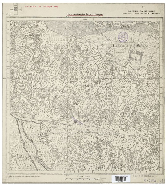 San Antonio de Naltagua  [material cartográfico] República de Chile. Instituto Geográfico Militar.