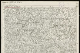 Túnel El Arbol  [material cartográfico] Instituto Geográfico Militar de Chile. Carta de Estado Mayor.