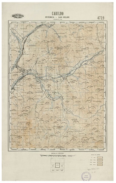 Cabildo Petorca - San Felipe [material cartográfico] : Instituto Geográfico Militar de Chile.