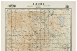 Malloco Santiago - Melipilla - Talagante [material cartográfico] : Instituto Geográfico Militar de Chile.