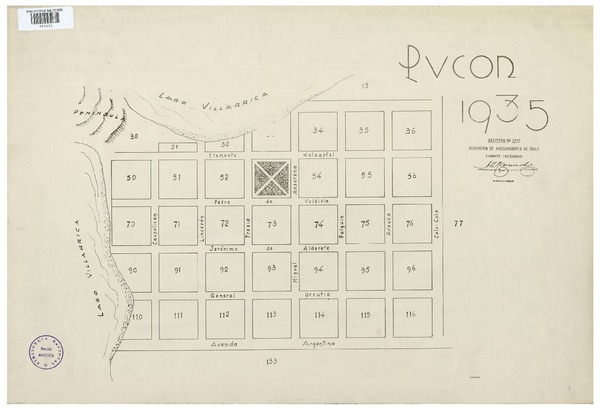 Pucón 1935  [material cartográfico] Asociación de Aseguradores de Chile