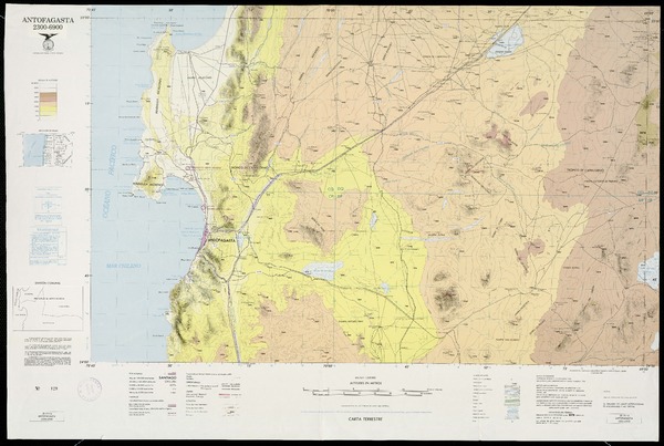 Antofagasta 23° 00' - 69° 00': carta terrestre