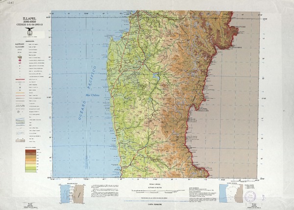 Illapel 3000 - 6930 : carta terrestre [material cartográfico] : Instituto Geográfico Militar de Chile.