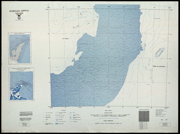 Ensenada Kirwan 7200 - 6600 : carta terrestre [material cartográfico] : Instituto Geográfico Militar de Chile.