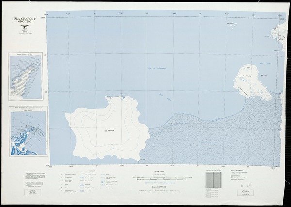 Isla Charcot 6900 - 7200 : carta terrestre [material cartográfico] : Instituto Geográfico Militar de Chile.