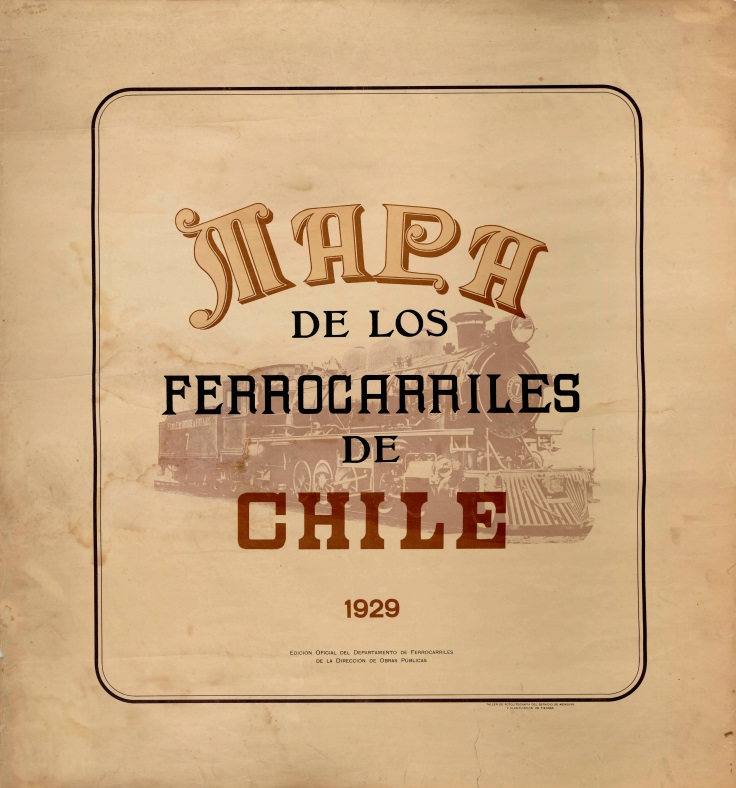 Mapa de los ferrocarriles de Chile Mapa de los ferrocarriles de Chile