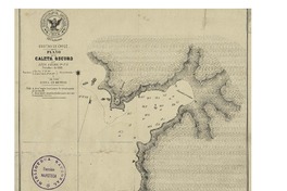 Plano de la Caleta Oscuro Costas de Chile [material cartográfico] : por Luis Uribe, Tte. 1 G.