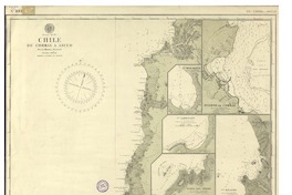 Chile de Corral a Ancud [material cartográfico] : Por la Marina Nacional ; Grabado por U. Gutiérrez y B. Benítez C.