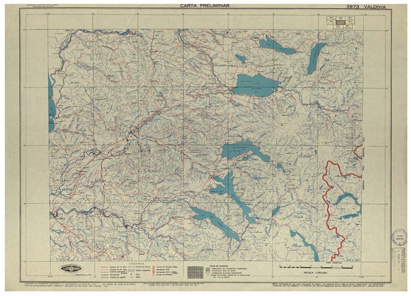 Valdivia 3973 : carta preliminar [material cartográfico] : Instituto Geográfico Militar de Chile.