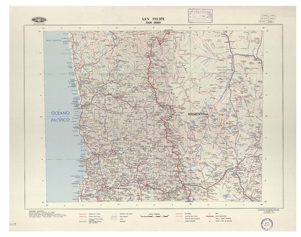 San Felipe 3100 - 6900 [material cartográfico] : Instituto Geográfico Militar de Chile.