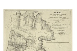 Plano de la albúfera de Vichuquen, Rada de LLico i lagunas Torca i Agua Dulce