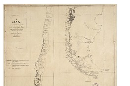 Carta que manifiesta los progresos de la hidrografía de Chile