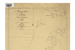 Mapa de la costas [sic] desde Co. Tres Montes los archipiélagos de Chonos i Guaytecas hasta Chiloé