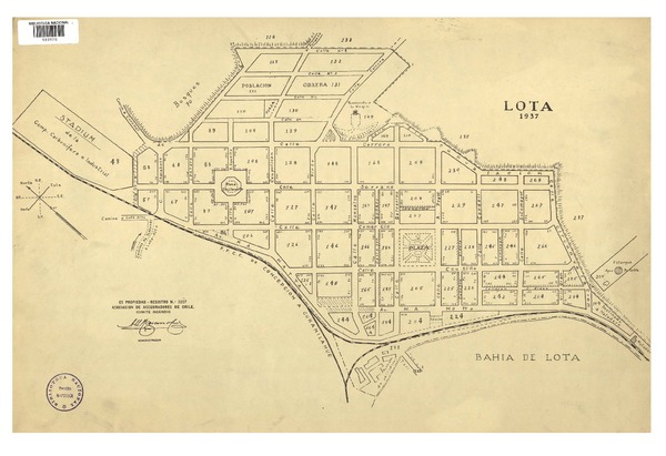 Lota 1937  [mapa] Asociación de Aseguradores de Chile Comité Incendio