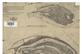 Plano topográfico del Cerro "Santa Lucia" tal cual existía el 4 de mayo de 1872 en que se comenzaron los trabajos de transformación levantado en 1869 por el injeniero Don Elias Márquez de la Plata.