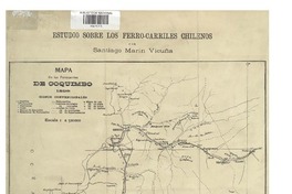 Mapa de los ferro carriles de Coquimbo