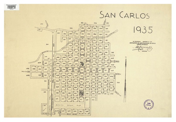 San Carlos 1935  [material cartográfico] Asociación de Aseguradores de Chile