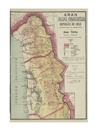 Gran mapa comercial de la República de Chile