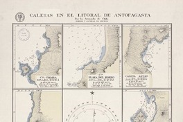 Caletas en el litoral de Antofagasta  [material cartográfico] por la Armada de Chile.