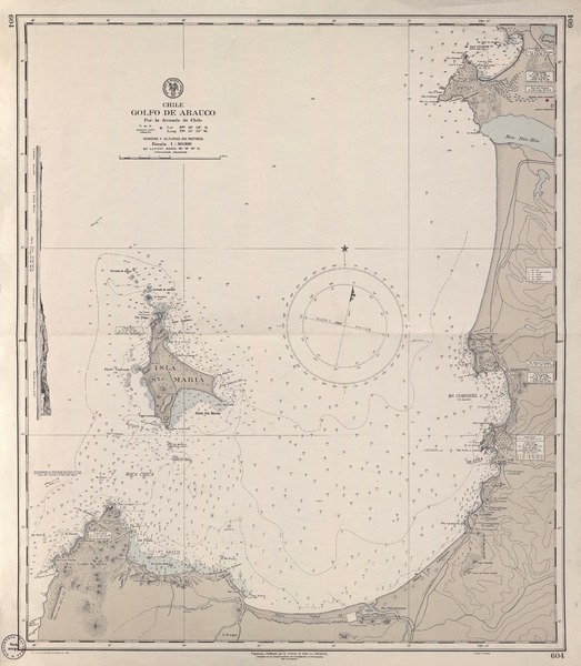 Golfo de Arauco  [material cartográfico] por la Armada de Chile.