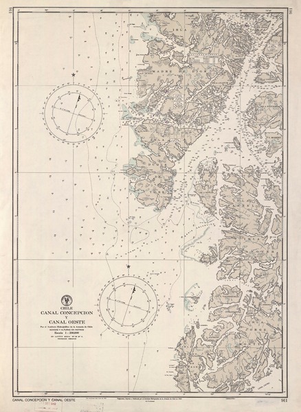Canal Concepción y Canal Oeste  [material cartográfico] por el Instituto Hidrográfico de la Armada de Chile.