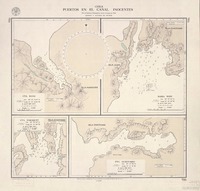 Puertos en el Canal Inocentes  [material cartográfico] por el Instituto Hidrográfico de la Armada de Chile.