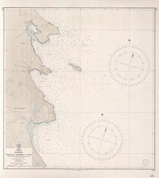 Bahías Willes, Harris y Fox  [material cartográfico] por el Instituto Hidrográfico de la Armada de Chile.