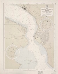 Puertos Natales y Bories  [material cartográfico] por el Instituto Hidrográfico de la Armada de Chile.