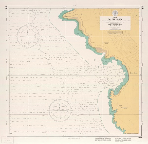 Caleta Chica  [material cartográfico] por el Servicio Hidrográfico y Oceanográfico de la Armada de Chile.