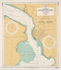 Puertos Natales y Bories canal Señoret [material cartográfico] : por el Servicio Hidrográfico y Oceanográfico de la Armada de Chile.