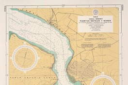 Puertos Natales y Bories canal Señoret [material cartográfico] : por el Servicio Hidrográfico y Oceanográfico de la Armada de Chile.