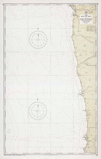 Rada de Arica a bahía de Iquique  [material cartográfico] por el Instituto Hidrográfico de la Armada de Chile.