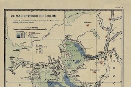 El Mar interior de Chiloé carta de profundidad de acuerdo con los trabajos de la Marina Chilena